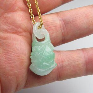14k Jade Pendant & Necklace